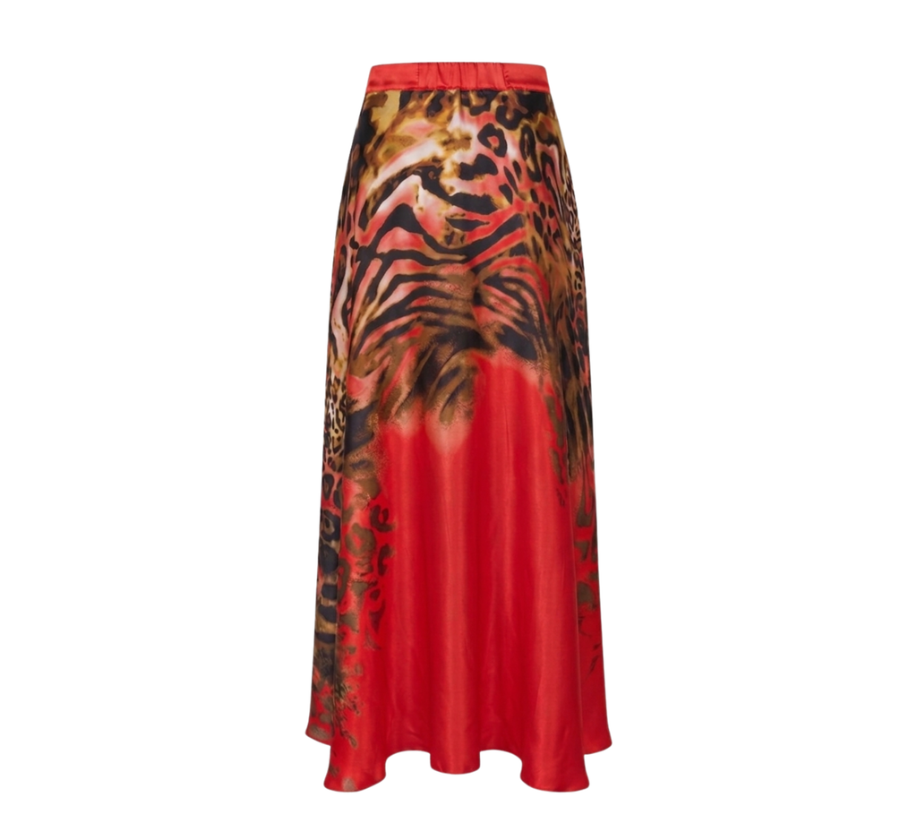 Red Pareo Skirt Outfit
