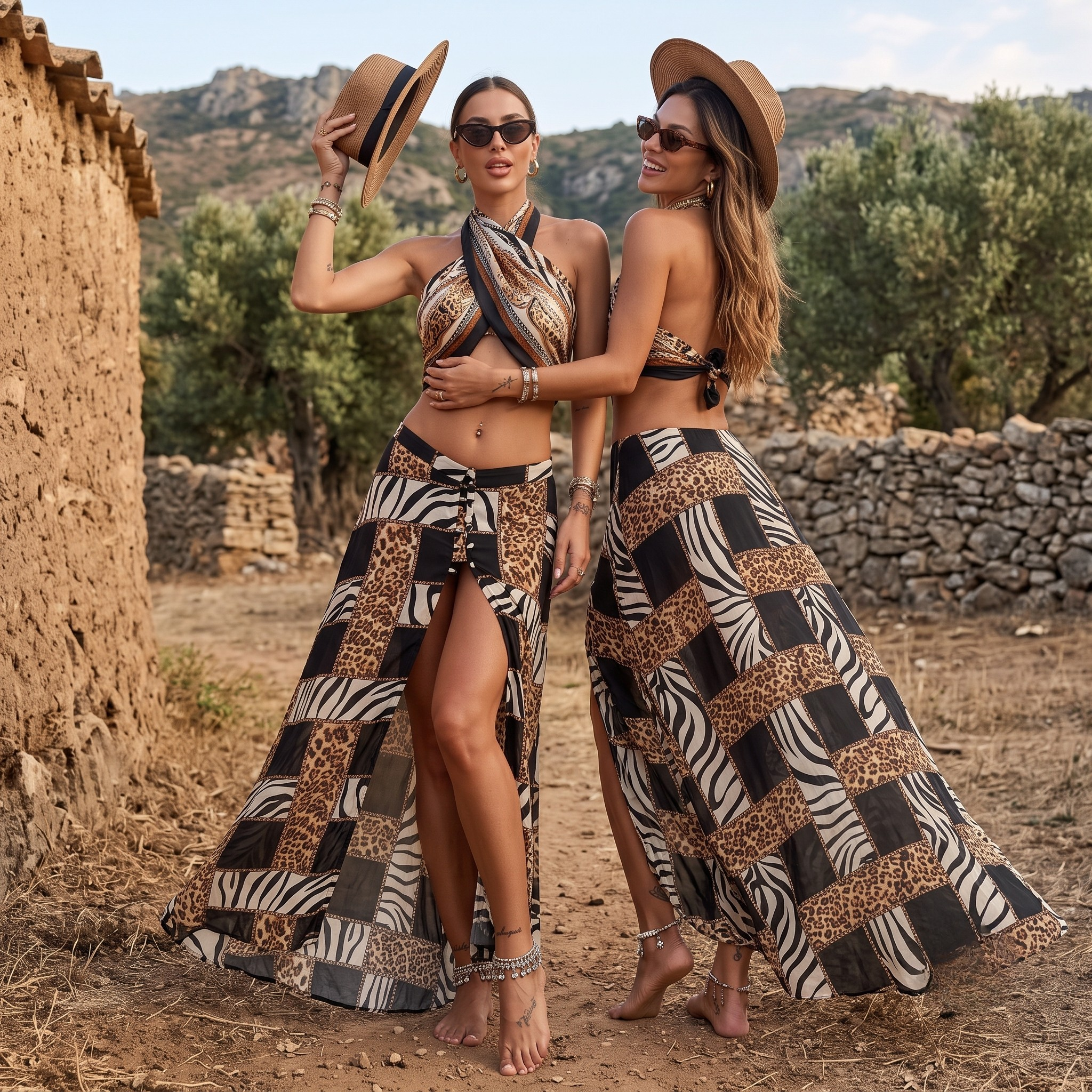 Safari Chain Pareo Skirt