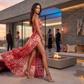 Red Criss Cross Dress