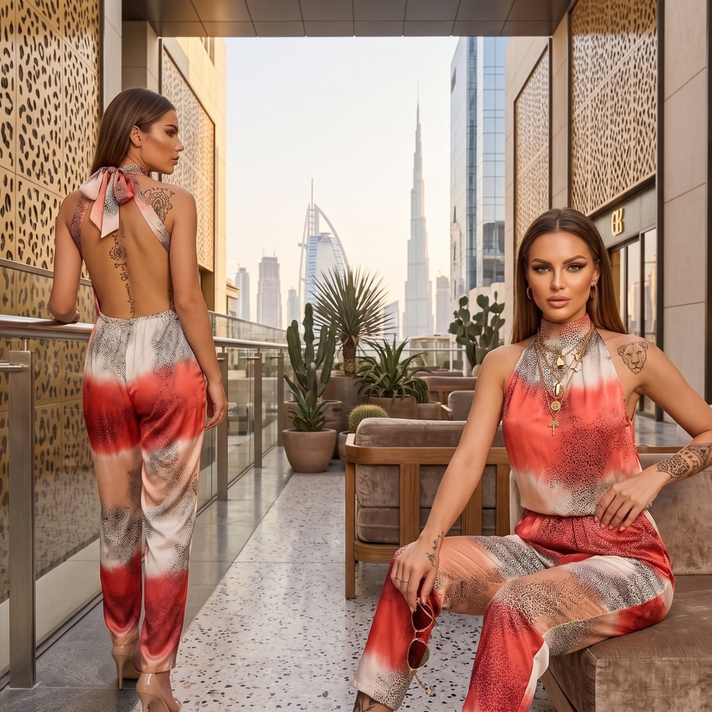 Coral Long Jumpsuit