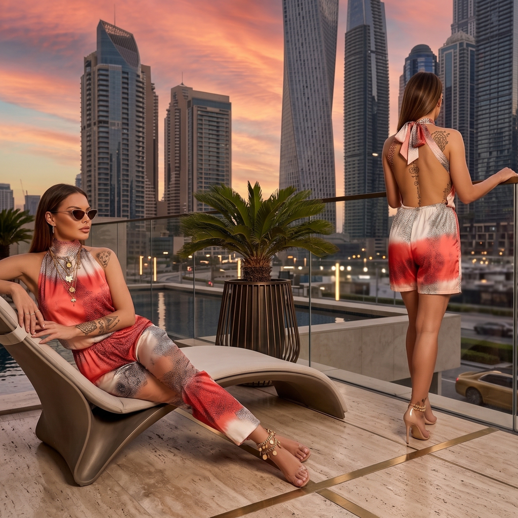 Coral Long Jumpsuit