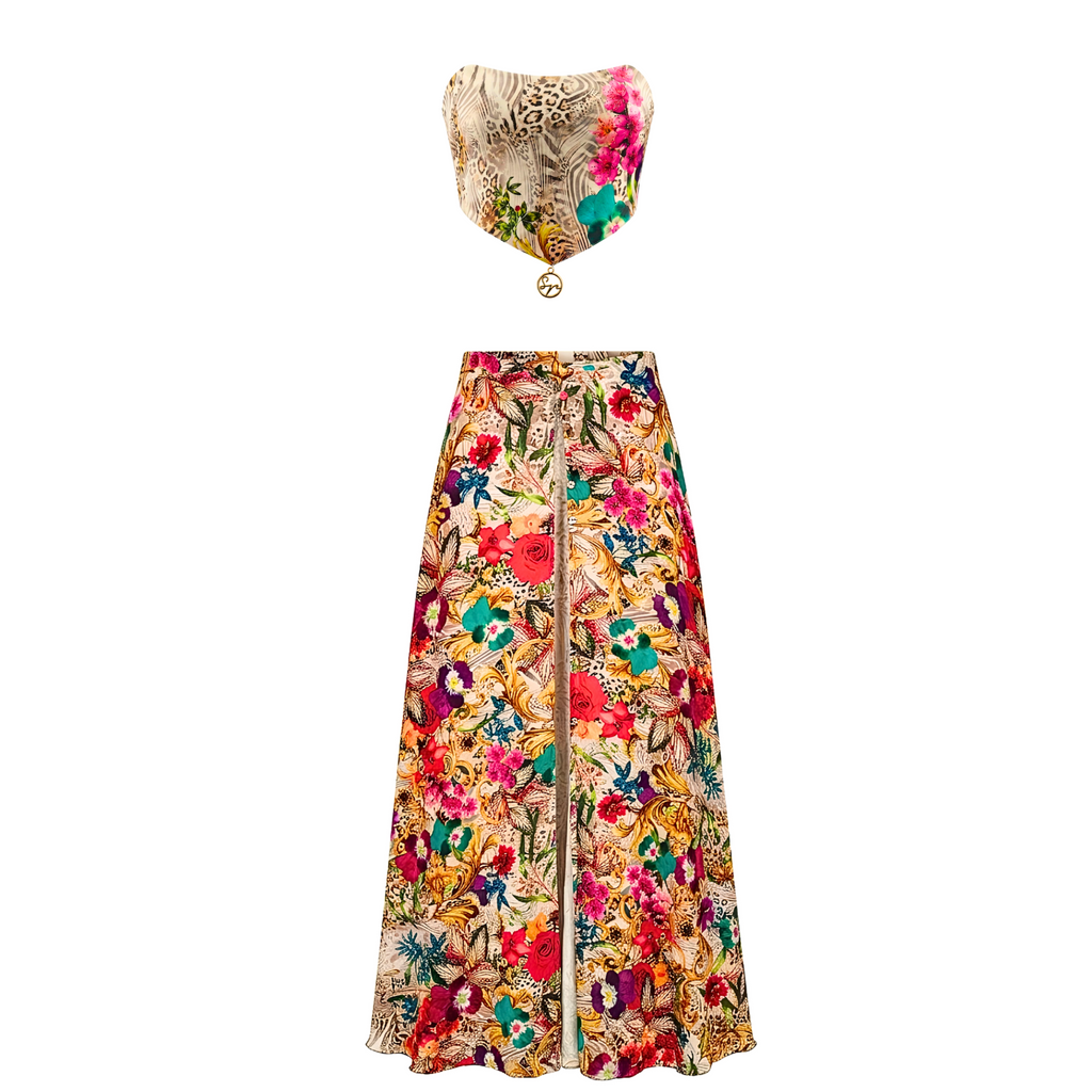 Outfit gonna pareo tropicale