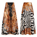 Gonna pareo zebra bronzo