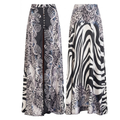 Gonna pareo zebra argento
