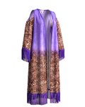 Kimono lungo leopardato da spiaggia
