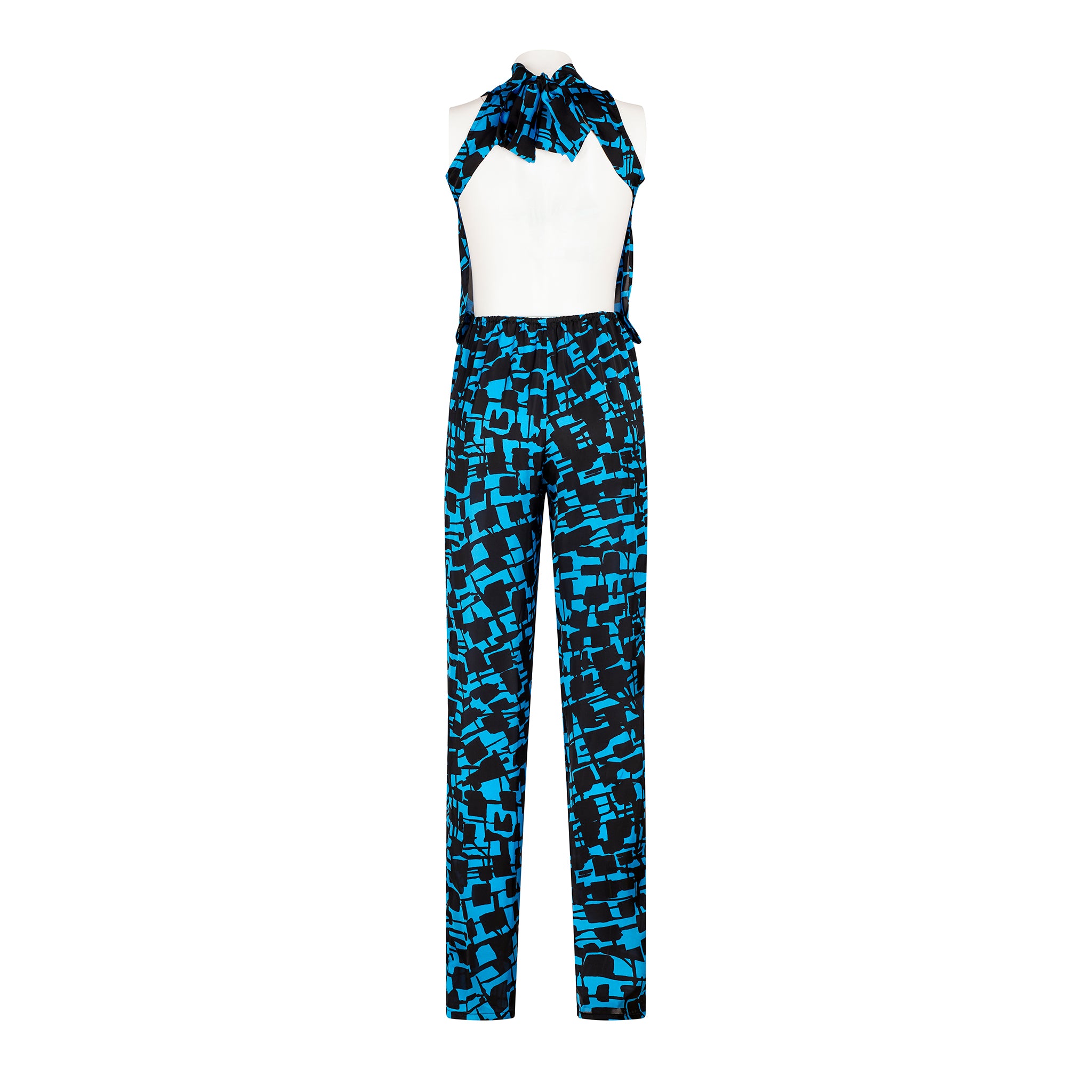 Tuta lunga Optical Blu
