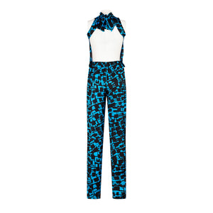 Tuta lunga Optical Blu