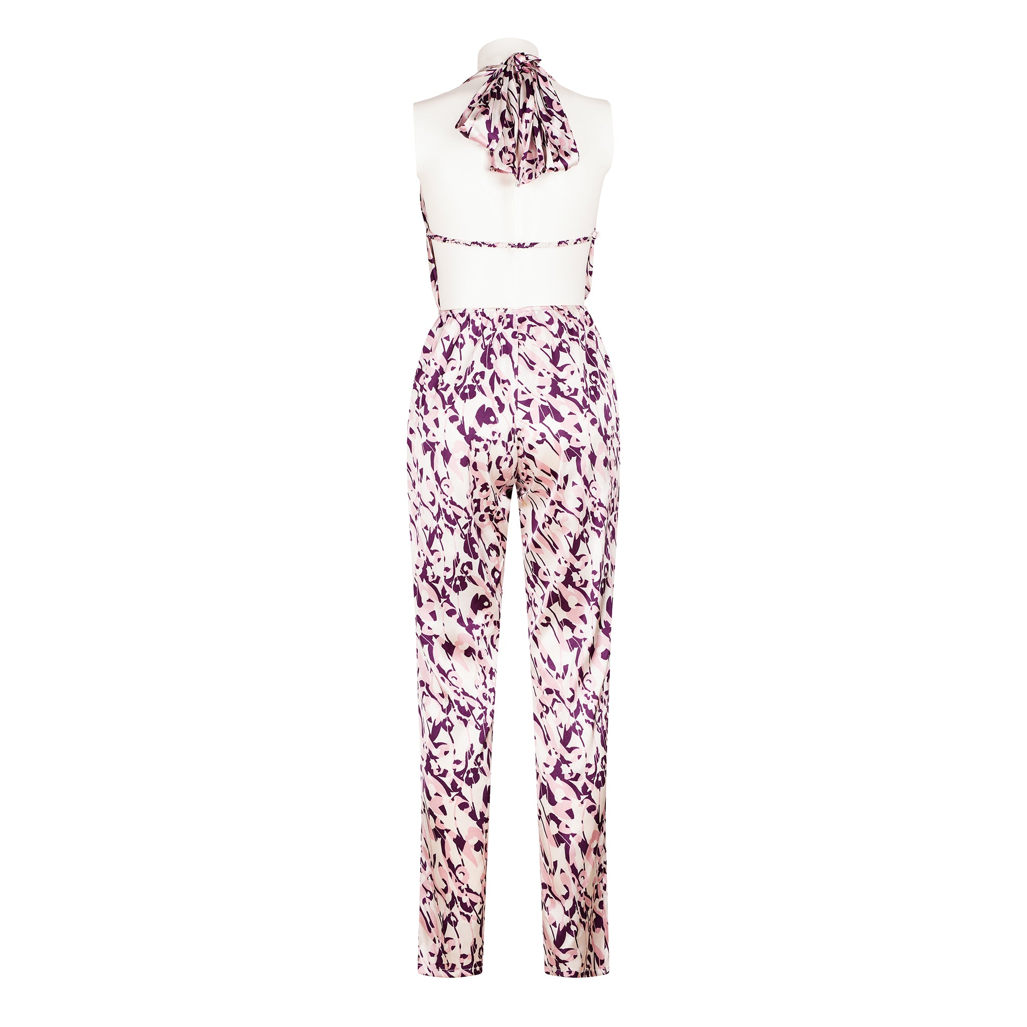 Jumpsuit lungo a V