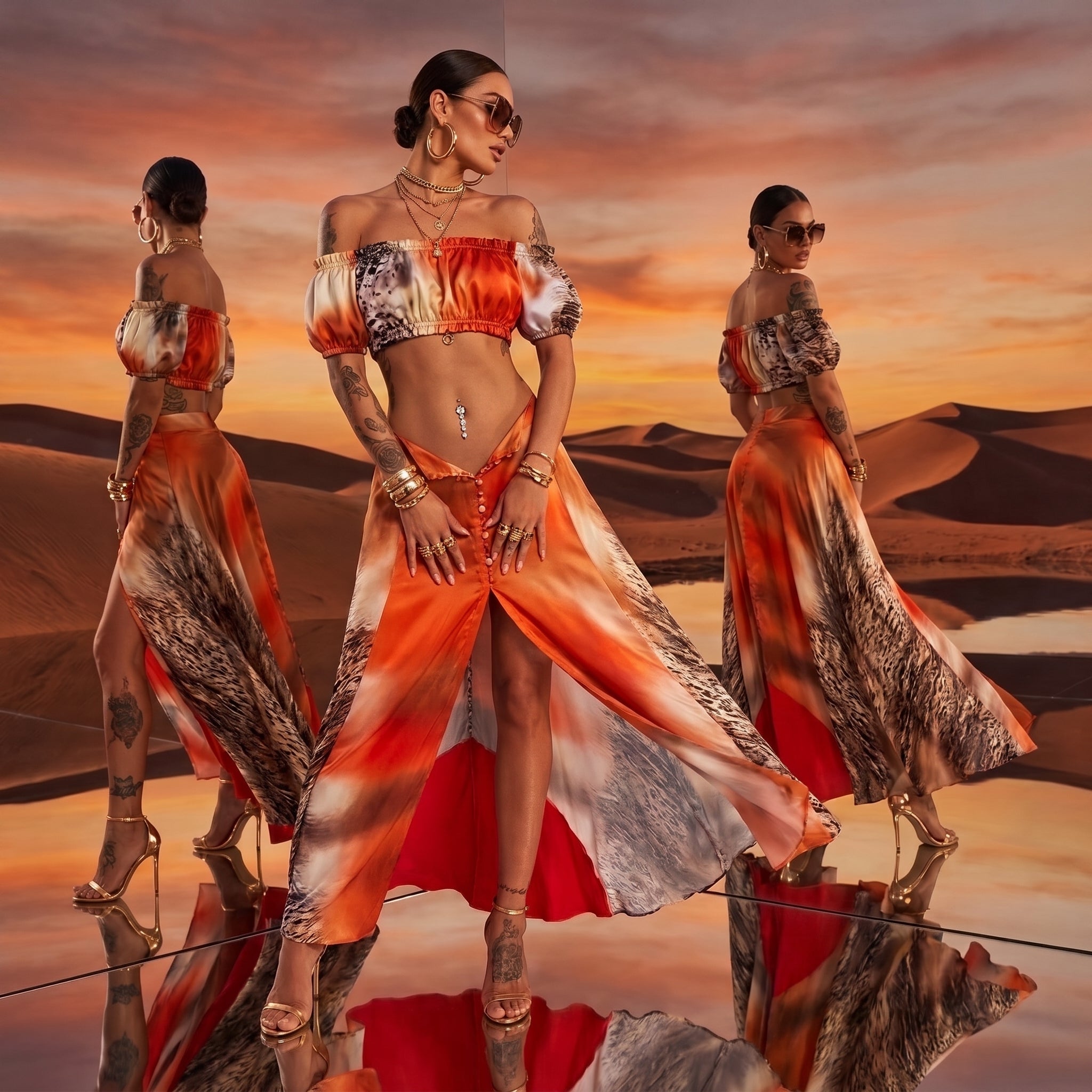 Python Pareo Skirt Outfit