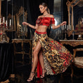 Red Pareo Skirt Outfit