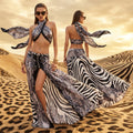 Silver Zebra Pareo Skirt
