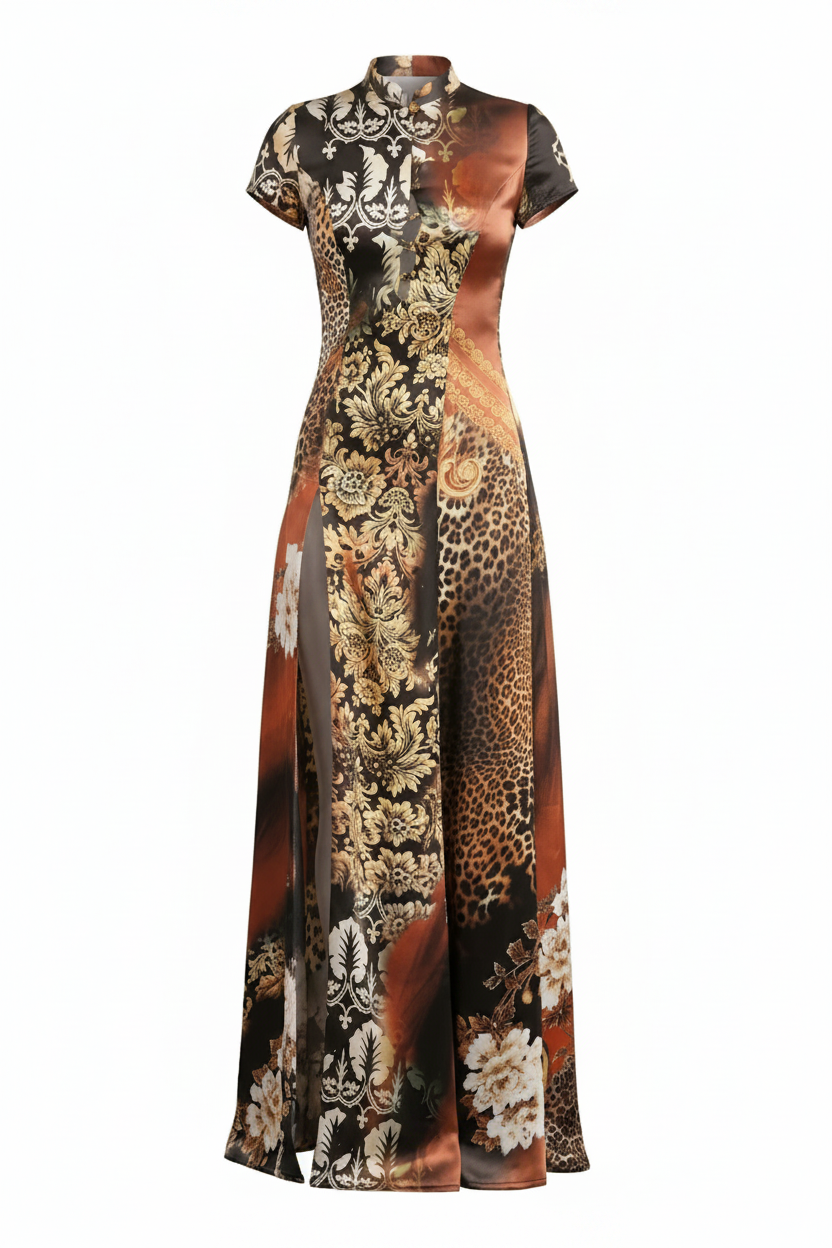 Oriental Silk Dress