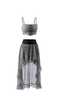 Outfit Leopardo Asimmetrico Argento