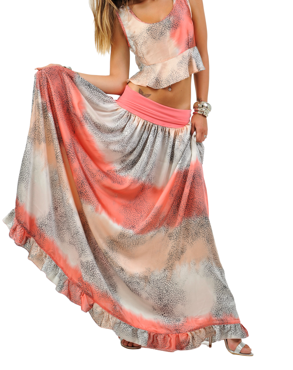 Coral Boho Skirt - Scalzi&Pareati
