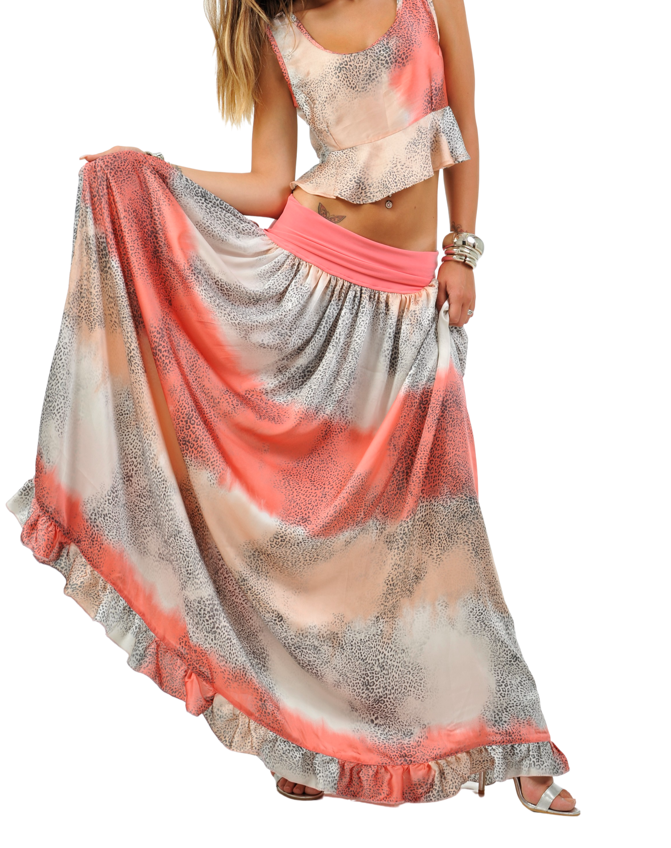 Coral Boho Skirt - Scalzi&Pareati