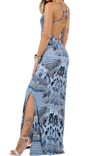 Royal Blue Long Dress - Scalzi&Pareati