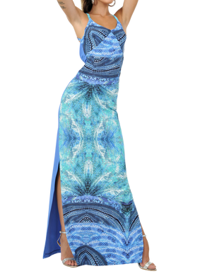 Blue Ocean Long Dress - Scalzi&Pareati