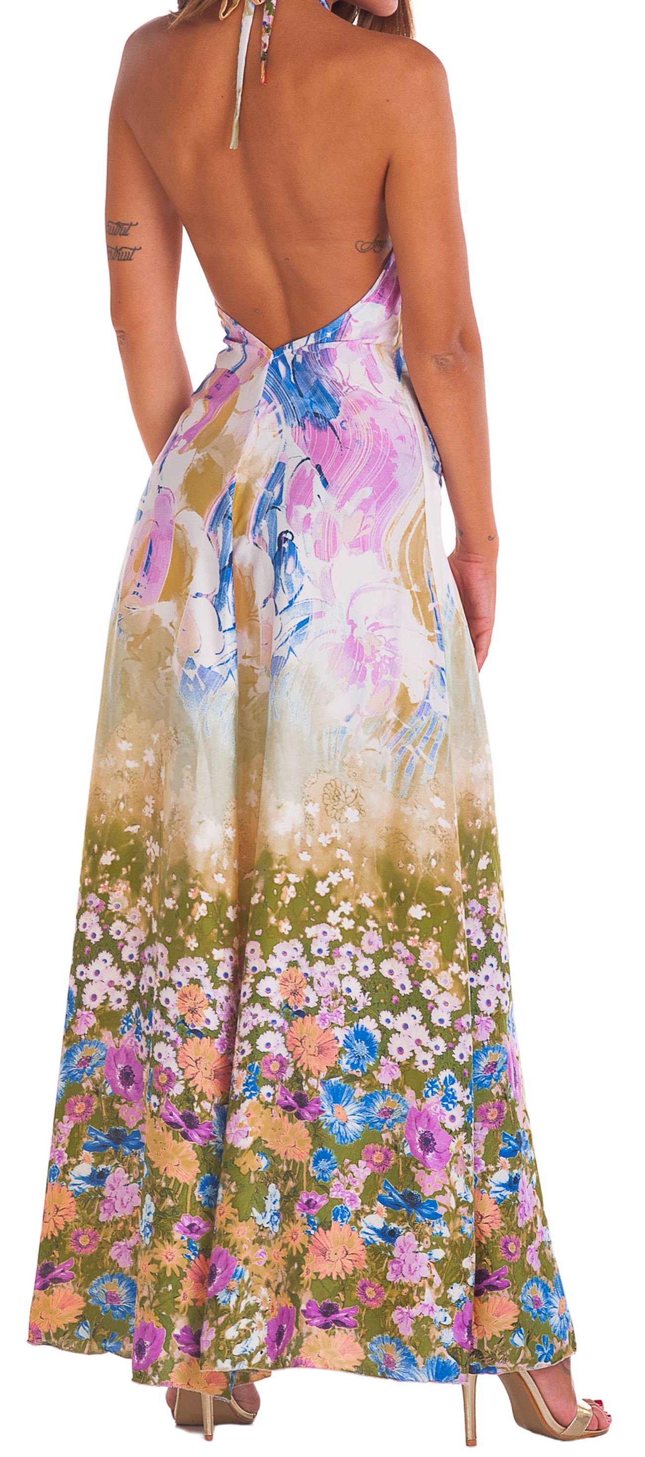 Yellow Floral Dress - Scalzi&Pareati