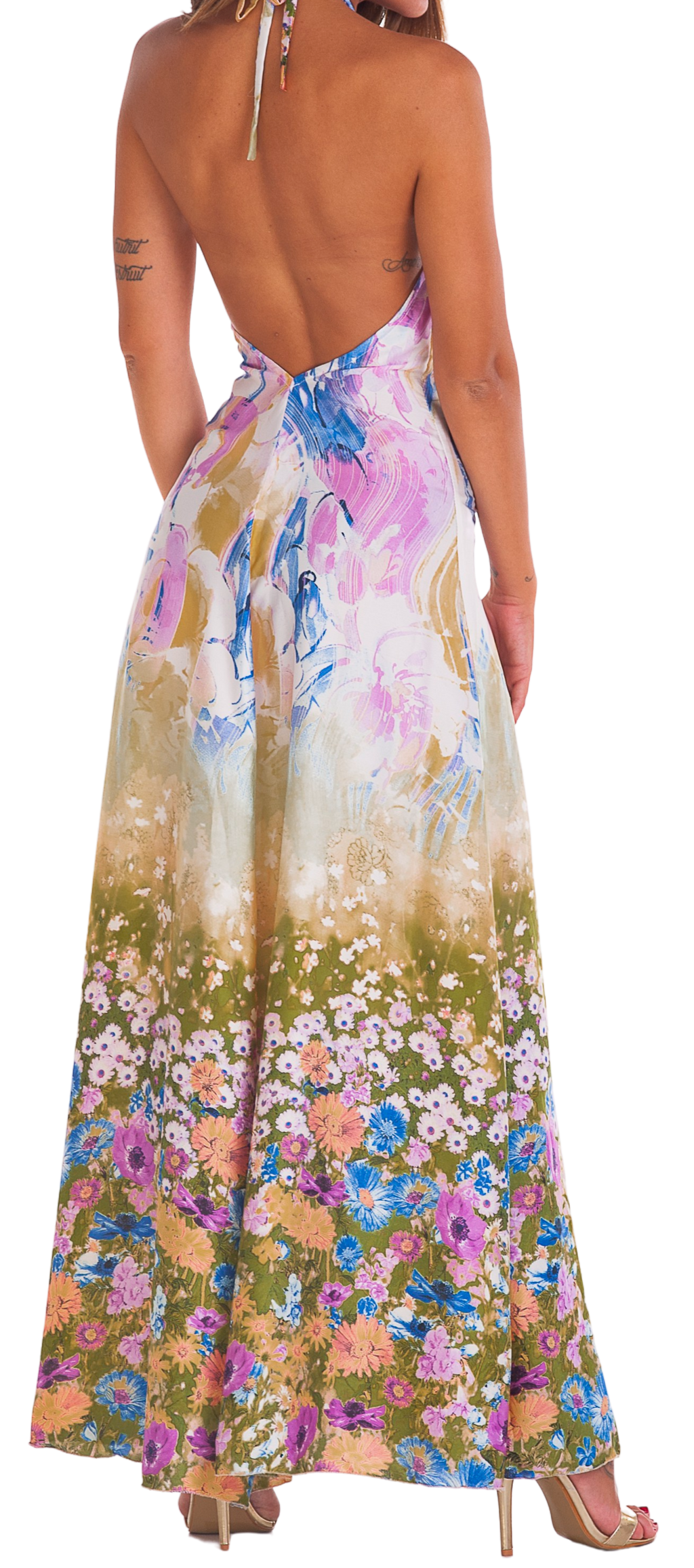 Yellow Floral Dress - Scalzi&Pareati