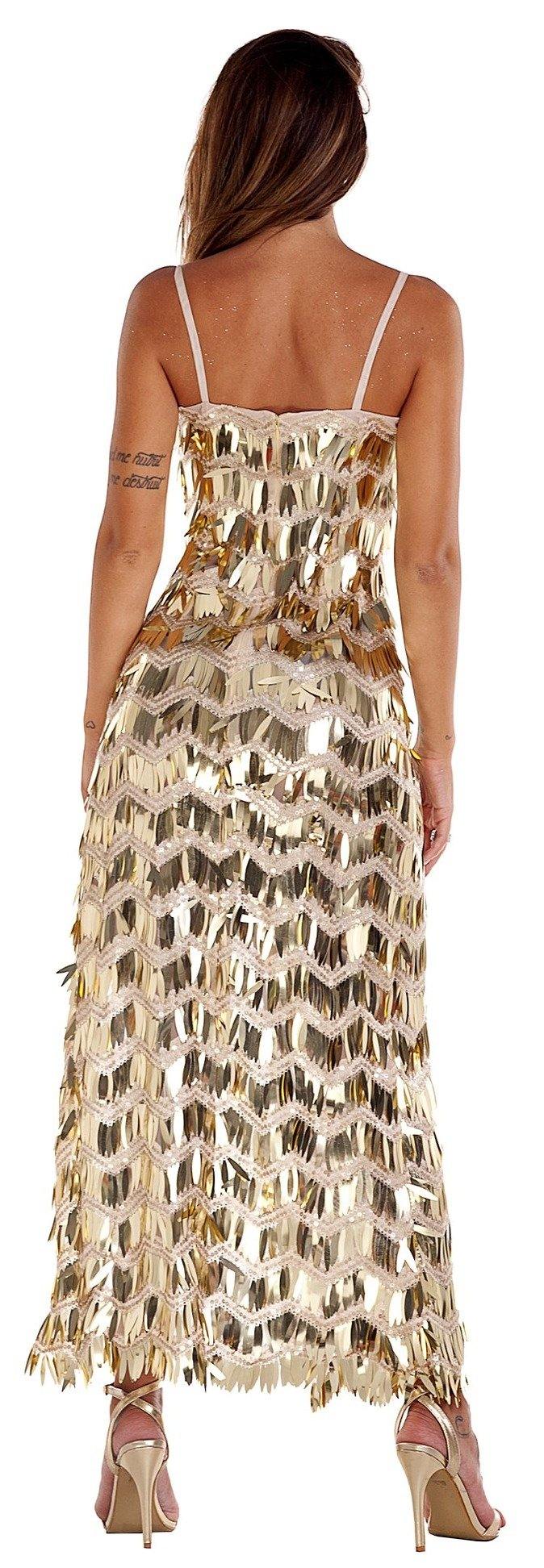 Gold Paillettes Dress - Scalzi&Pareati