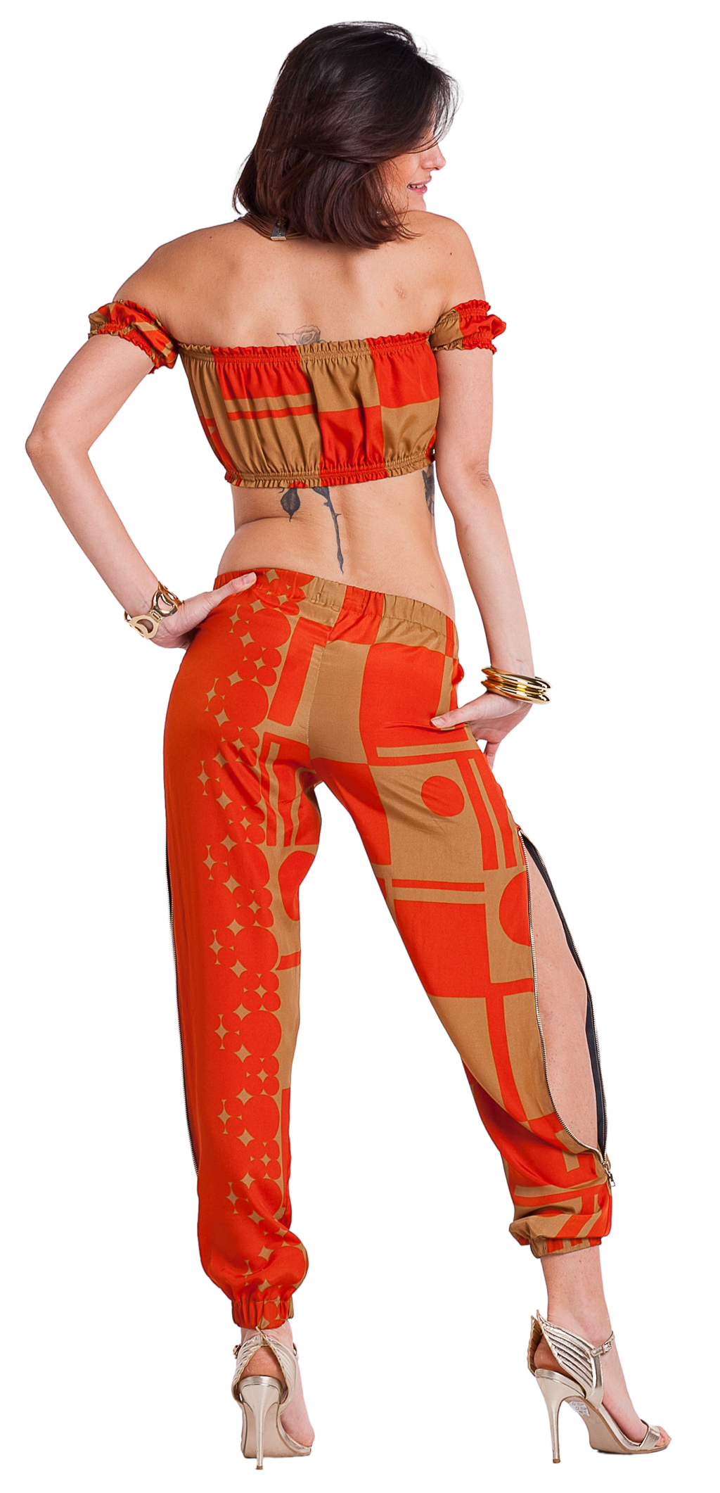 Optical Orange Outfit - Scalzi&Pareati