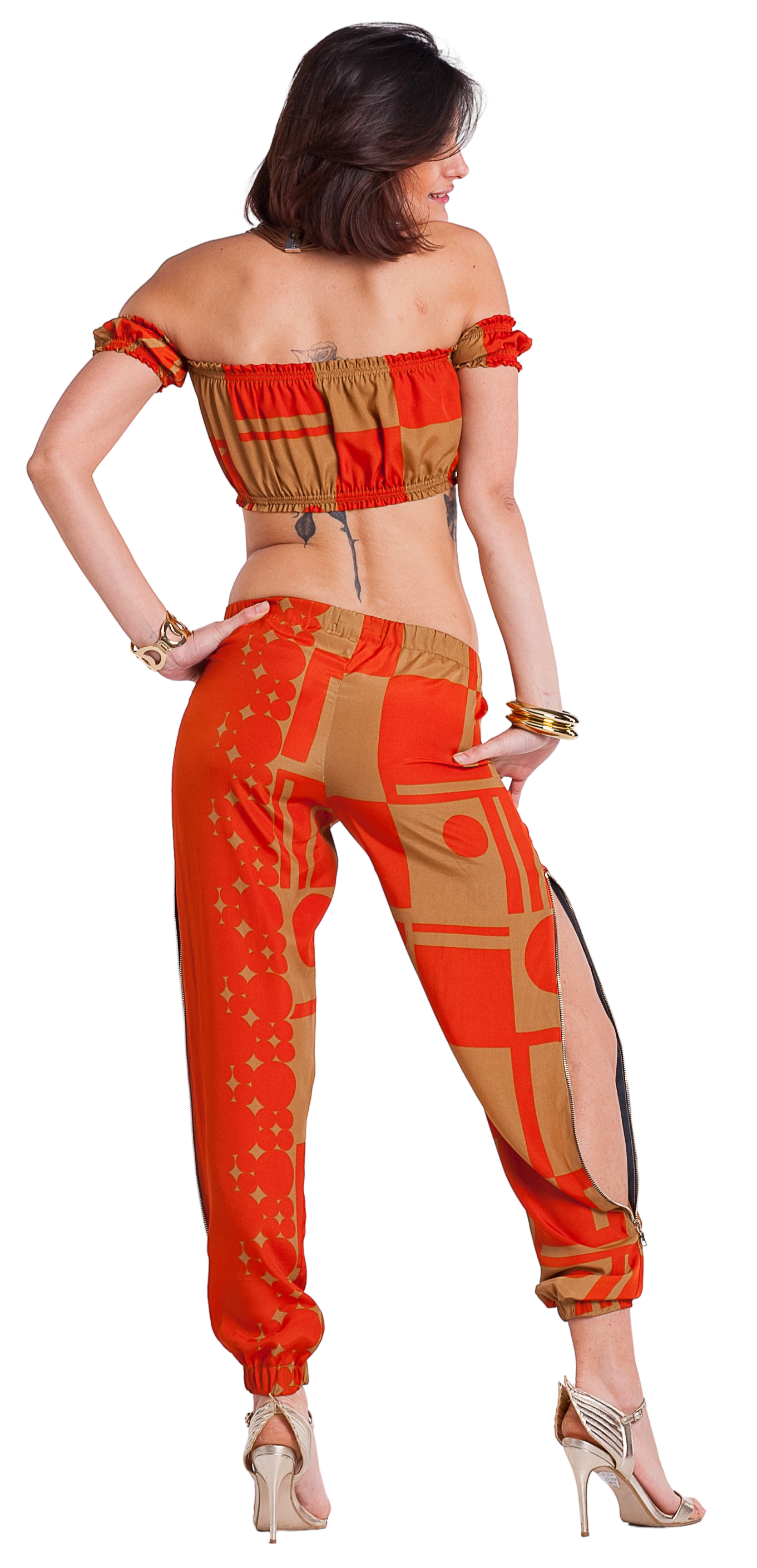 Optical Orange Outfit - Scalzi&Pareati