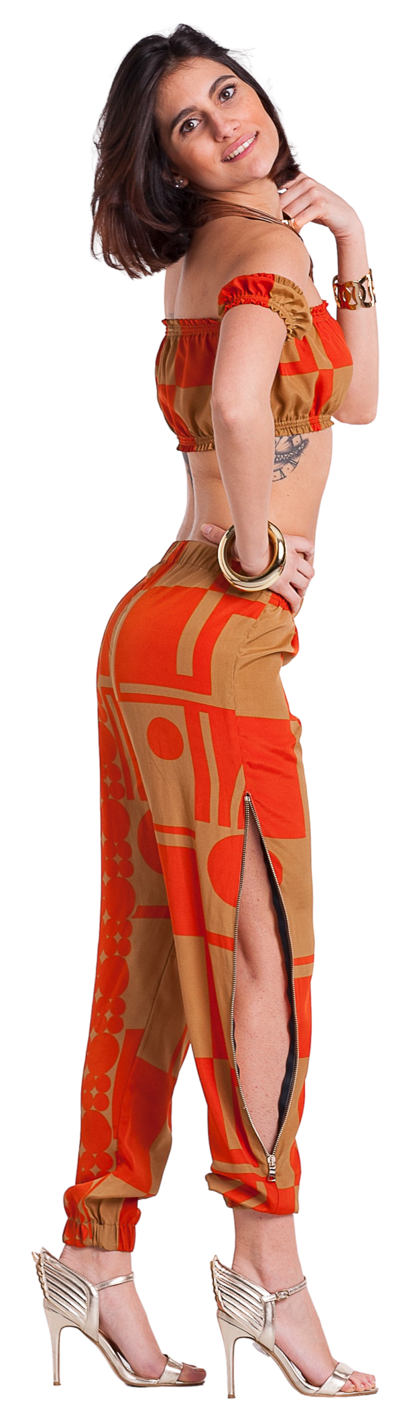 Optical Orange Outfit - Scalzi&Pareati