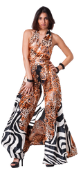 Bronze Zebra Dress - Scalzi&Pareati