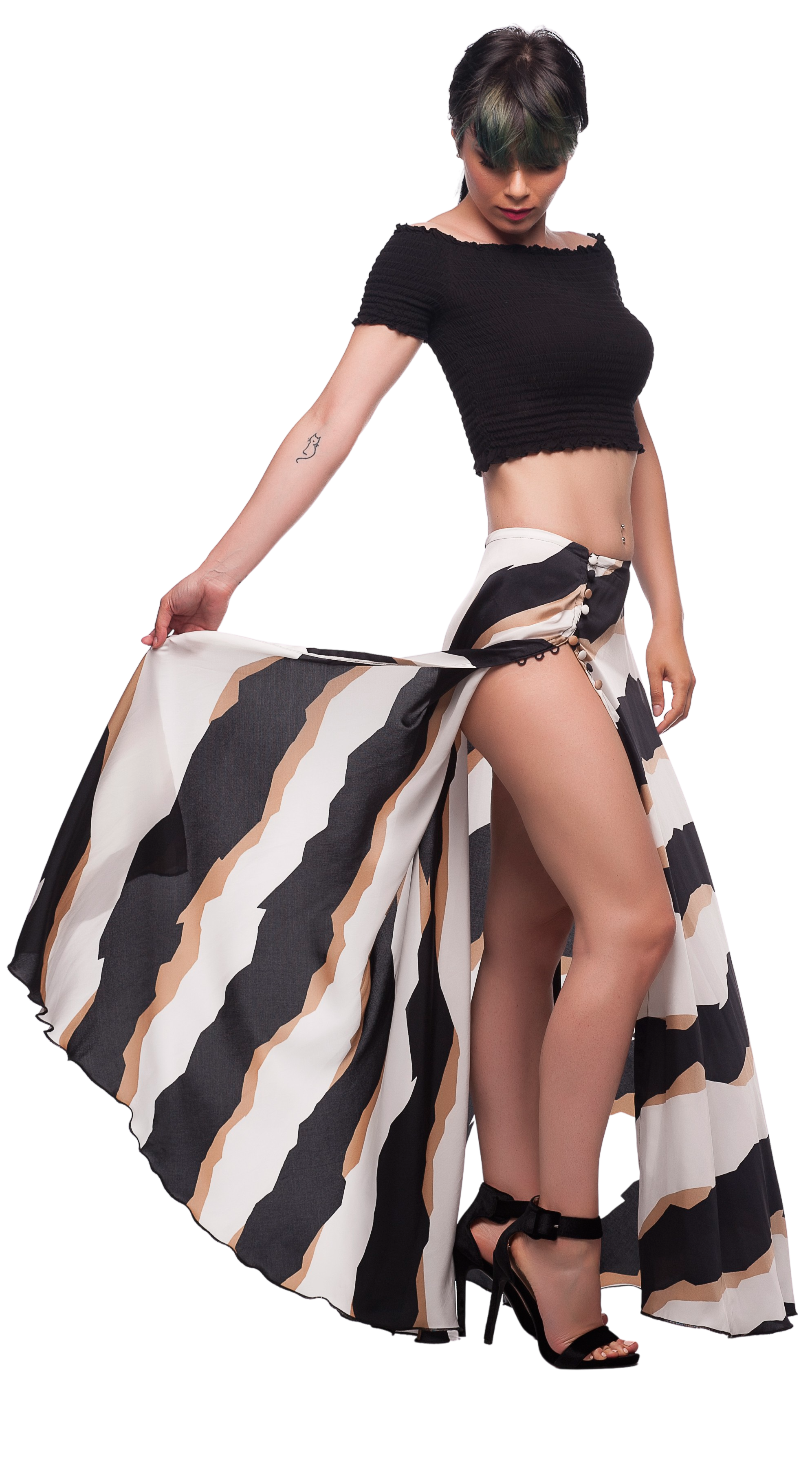 Optical Pareo Skirt - Scalzi&Pareati