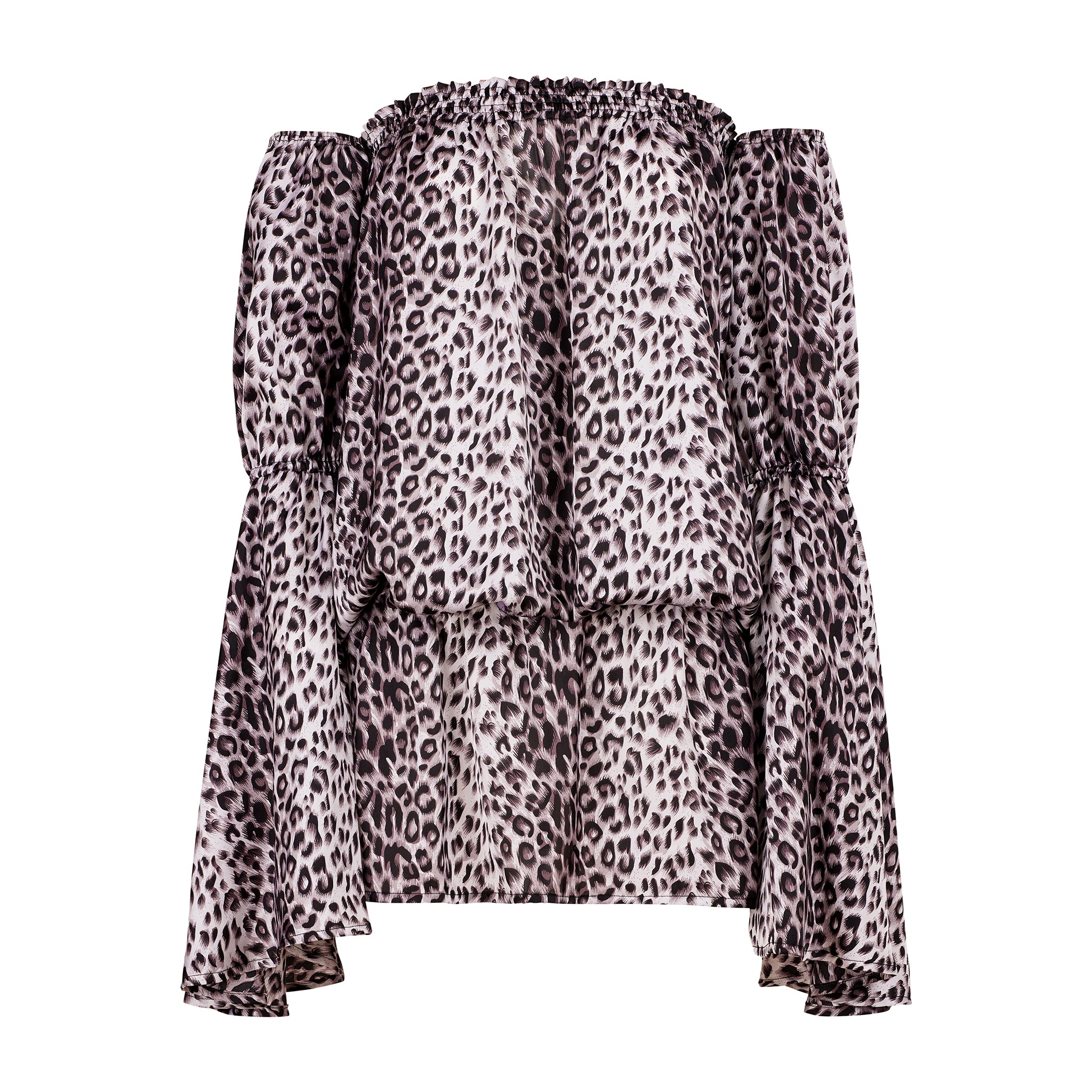 Miniabito Leopardo Argento