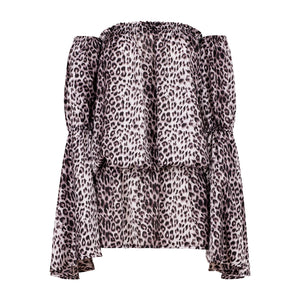 Miniabito Leopardo Argento