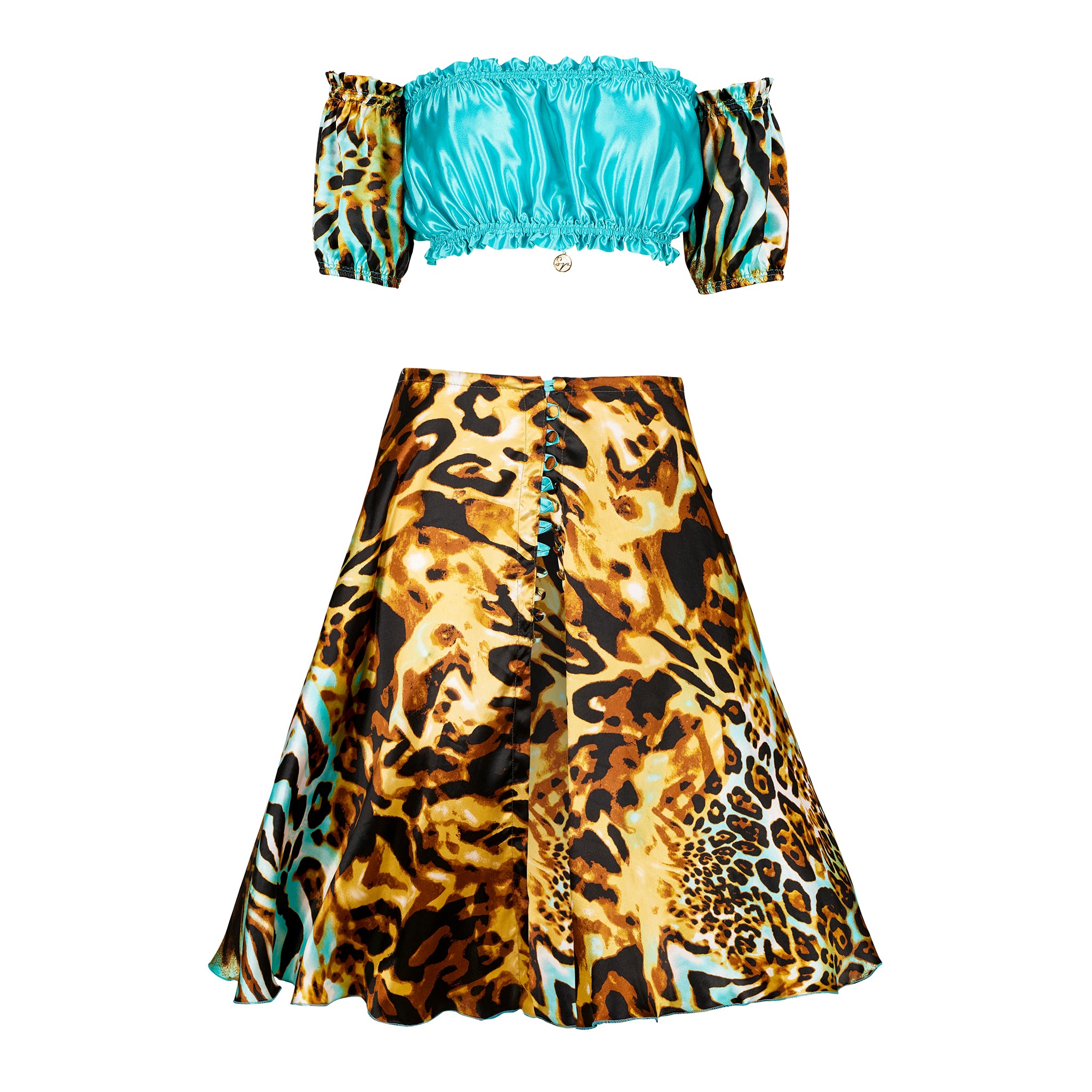Outfit minigonna pareo Tiffany
