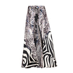 Gonna Pareo Zebra Argento