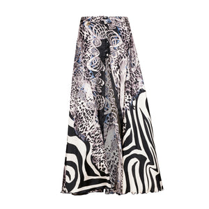 Silver Zebra Pareo Skirt
