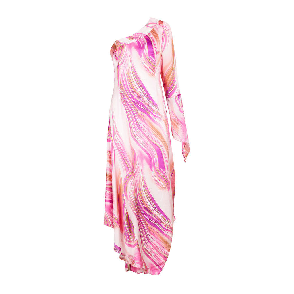 Abito Monospalla Pink