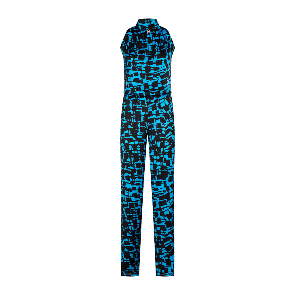 Jumpsuit Lungo Blu Ottico