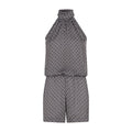Jumpsuit corto ottico bianco e nero