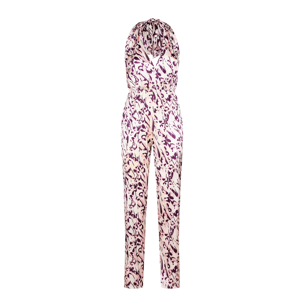 Jumpsuit lungo a V