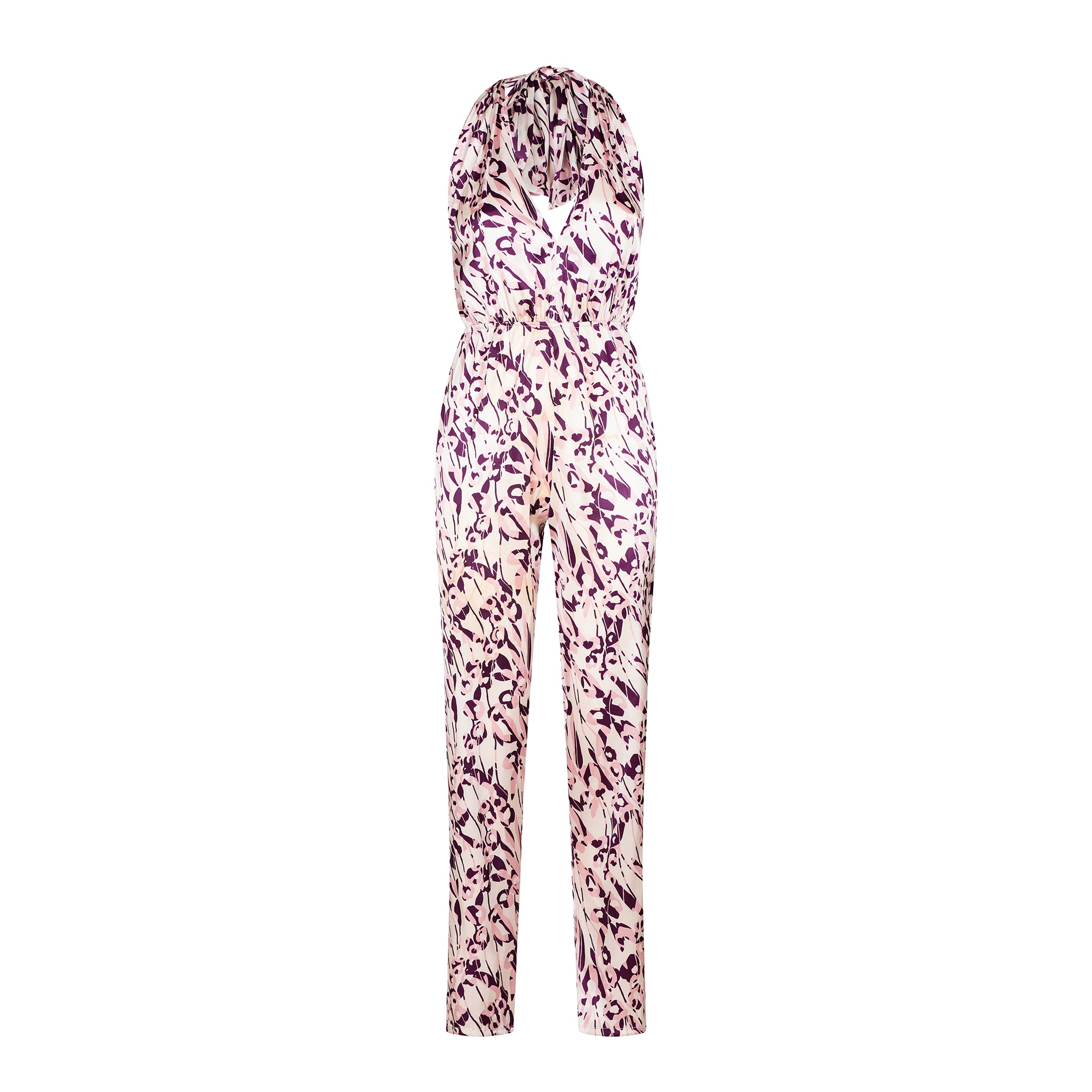 Jumpsuit lungo a V